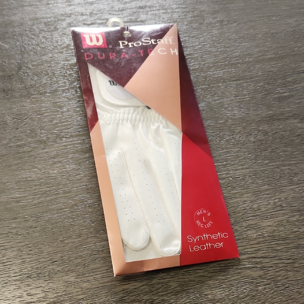 Wilson ProStaff Dura-Tech White Golf Glove